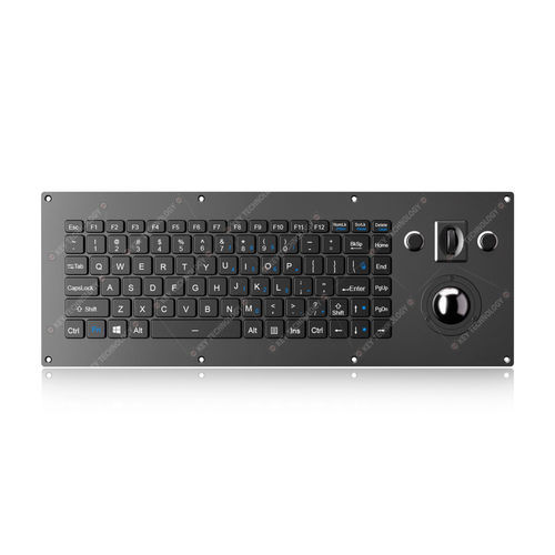 Einbaufähige Tastatur - K-TEK-V405-MTB-AVR-RM-FN-BL-FC-SC-ANA-151B-BT - Key Technology China Limited - mit scissor switches / 86 Tasten / Trackball