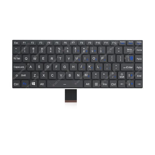 Einbaufähige Tastatur - K-TEK-V285-FN-BL-FC-SC-DM-DWP - Key Technology China Limited - mit scissor switches / 86 Tasten / für medizinische Anwendungen