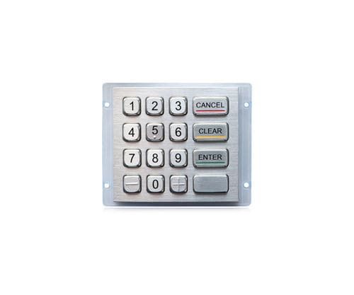 Nummernblock / 16 Tasten - K-TEK-A100-90KP-RP-DWP - Key Technology China Limited - einbaufähig / Metall / Edelstahl