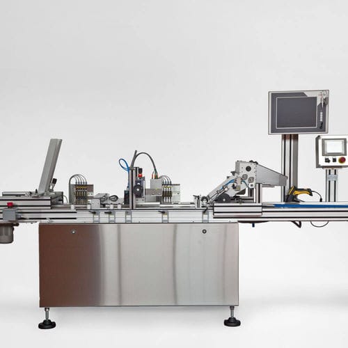 Automatische Etikettiermaschine - SYSTEM 9 PHARMA - Etipack - für Karton / für Kisten / für die Pharmaindustrie