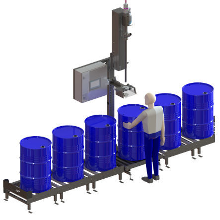 Halbautomatische Füllmaschine - LSB - AiCROV - Fass / für Töpfe / für Eimer