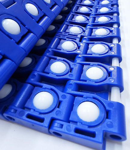 Flexibles Förderband - 930 series - Cagrı Industry Inc.- Alhan - POM / Polypropylen / mit Rollen
