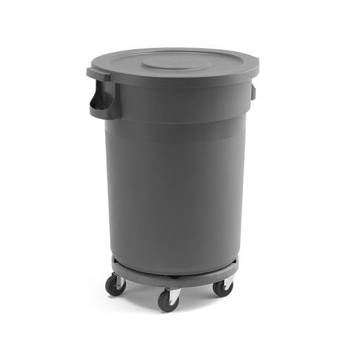 Polypropylen-Abfallbehälter - 24659 - AJ Produkter - mit Deckel / mobil