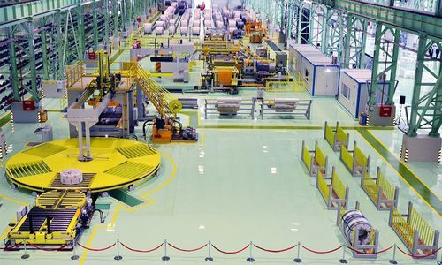 Verpackungsanlage für die Stahlindustrie - Fagor Arrasate S.Coop. - für Umreifungsmaschine / für Transport / für Spulen