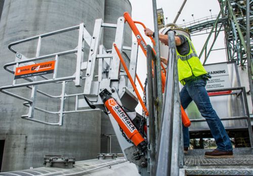 Gerade Treppe - G4 SAS series - Safe Rack - Metall / vergittert / Lochblech