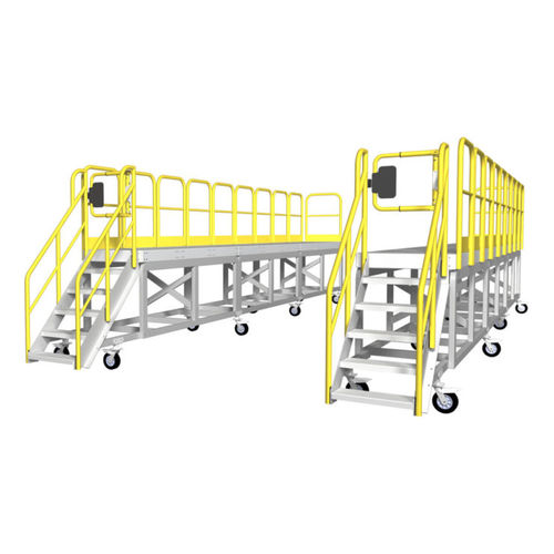 Arbeitsplattform - Safe Rack - mobil / Bedienertür
