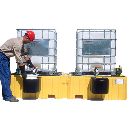 Auffangpalette für IBC-Container - Safe Rack - für 1 Fass / Polyethylen