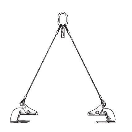 Hebeklemme für Blech - LJR  - SAPEM - horizontal / für Hochleistungsanwendungen