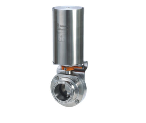 Absperrklappe - Wenzhou BOAO Mechanical Manufacturing Co.,Ltd. - pneumatisch gesteuert / Steuerung / für flüssige Lebensmittel und Getränke