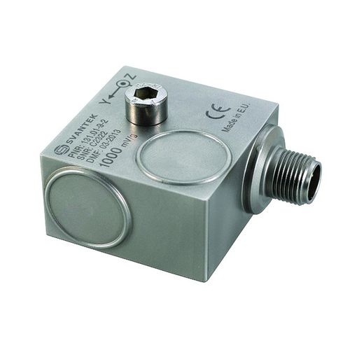 Dreiachsiger Beschleunigungsmesser - SV 84  - SVANTEK Sp. z o.o. - piezoelektrisch / hermetisch dicht / Industrie