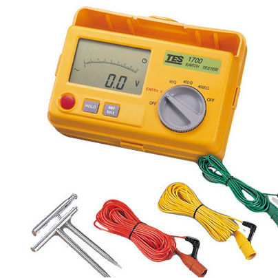 Erdleckstrom-Tester - TES-1700 - TES Electrical Electronic Corp. - Spannung / Erdungswiderstand / digital