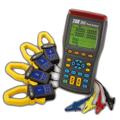 Leistungsanalysator - TES-3600N - TES Electrical Electronic Corp. - für Stromnetz / Oberschwingung / tragbar