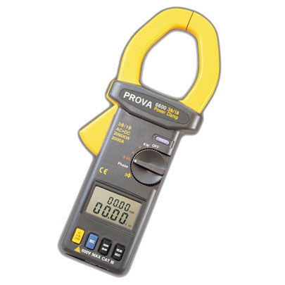 Dreiphasige Strommesszange - PROVA-6600 - TES Electrical Electronic Corp. - digital / tragbar / 600 V
