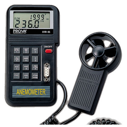 Flügelrad-Thermoanemometer - AVM-0 series - TES Electrical Electronic Corp. - tragbar / digital / batteriebetrieben