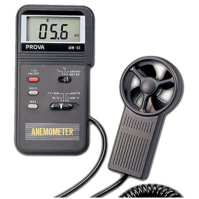Flügelrad-Thermoanemometer - AVM-0 series - TES Electrical Electronic Corp. - tragbar / digital / batteriebetrieben