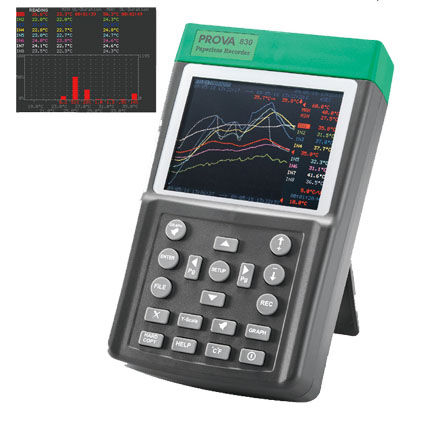 Papierloser Rekorder - PROVA-830 - TES Electrical Electronic Corp. - digital / Temperatur / Feuchte