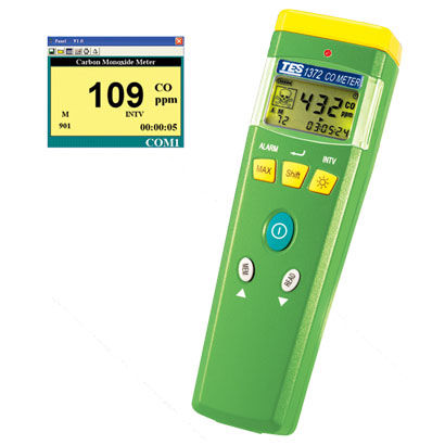 Luftqualitäts-Messgerät / CO - TES-137 series - TES Electrical Electronic Corp. - tragbar / RS-232 / mit Display