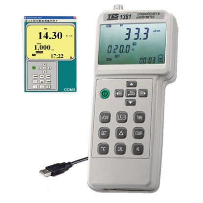PH/Redox-Messgerät - TES-1381K - TES Electrical Electronic Corp. - Temperatur / TDS / Salzgehalt