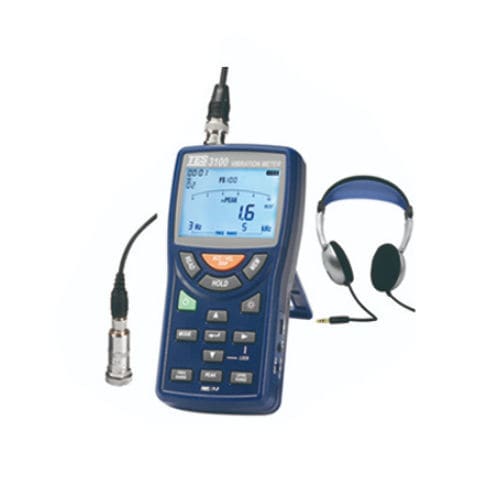 Schwingungsmessgerät für Maschinenüberwachung - TES-3100 - TES Electrical Electronic Corp. - tragbar / Beschleunigungsmesser