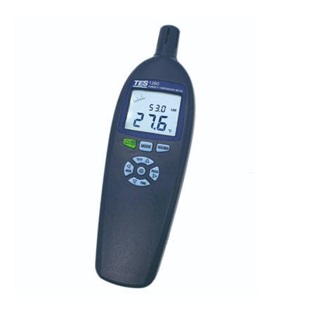 Thermo-Hygrometer / mit LCD-Display - TES-1260 - TES Electrical Electronic Corp. - mit Doppeldisplay / Handgerät / Temperatur