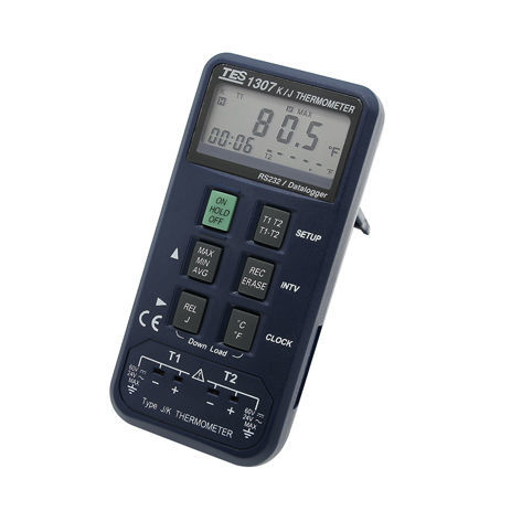 Thermoelement-Thermometer - TES-1307 - TES Electrical Electronic Corp. - mit LCD-Display / °C / °F