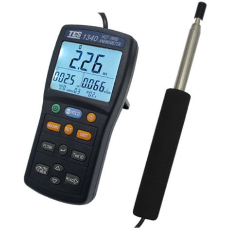 Heißdraht-Anemometer - TES-1340 - TES Electrical Electronic Corp. - digital / tragbar / batteriebetrieben