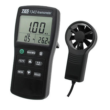 Flügelrad-Anemometer - TES-1343 - TES Electrical Electronic Corp. - digital / tragbar