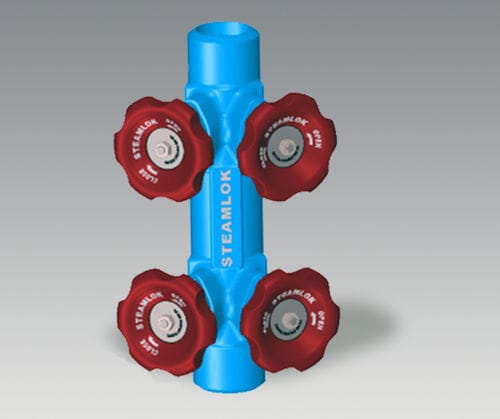 Mehrweg-Verteilerblock - SLM-35 - Steam Equipments - aus geschmiedetem Stahl / pneumatisch