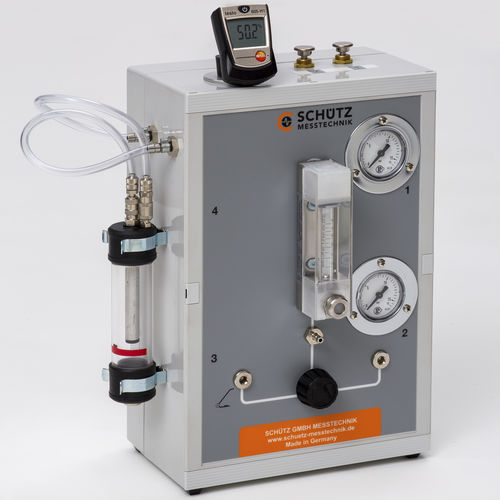 Durchflussempfindlichkeits-Prüfstand - PS 203 F - Schütz GmbH Messtechnik - halbautomatisch / Halbleiter / für Gasdetektor