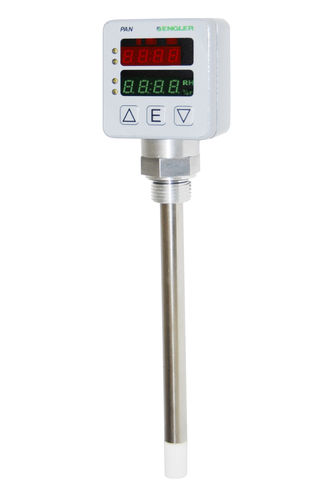 Thermo-Hygrometer / für HLK - Hygrostat PAN-8 - Engler Steuer-Mess- und Regeltechnik - mit LED-Display / zum Einschieben / relative Luftfeuchtigkeit