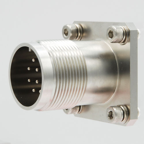 Durchführungssteckverbinder - HG31S-S01-10P-18-1 - GLOBETECH INC - Stromversorgung / quadratisch / Flansch