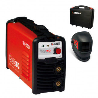 MMA-Schweißgerät - CORE 160I + OPTIMATIC 55 - SOLTER® - einphasig / DC / tragbar