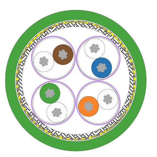 Datenkabel elektrisch - SKD05-HT - SAMCON Prozessleittechnik - Ethernet / Gigabit-Ethernet / ölbeständig
