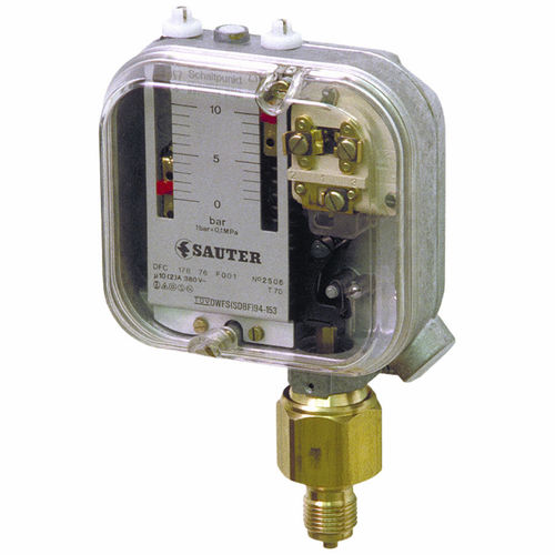 Druckschalter für Flüssigkeiten - DFC series - Fr. Sauter AG - für Dampf / für Gas / Messing