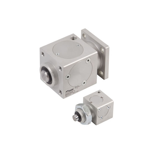 Bremsstangenklemmer auf Pneumatikzylinder montiert - BS series - A&T Fluid solutions - pneumatisch / Aluminium / kompakt
