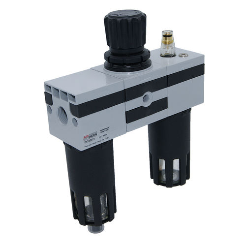 Filterregler-Öler / Luft - YT series - A&T Fluid solutions - Patronen / Aluminium / modular