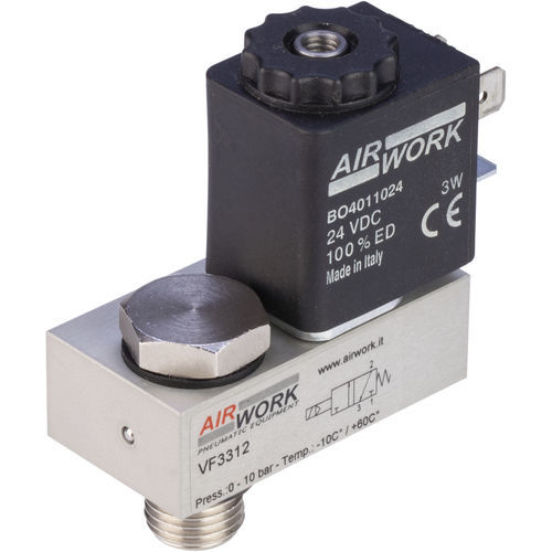 Magnetventil für Zylinder - VF series - A&T Fluid solutions - direktwirkend / 3-Wege / NC