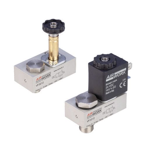 Magnetventil für Zylinder - VF series - A&T Fluid solutions - direktwirkend / 3-Wege / NC