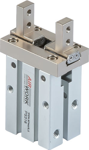 Greifzange mit Führung - PS series - A&T Fluid solutions - pneumatisch / parallel / 2 Backen