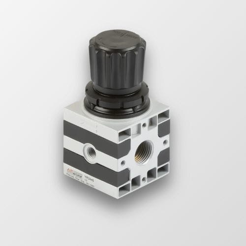 Regler und Druckminderventil / für Luft - YR series - A&T Fluid solutions - Federdruck / Aluminium / Industrie