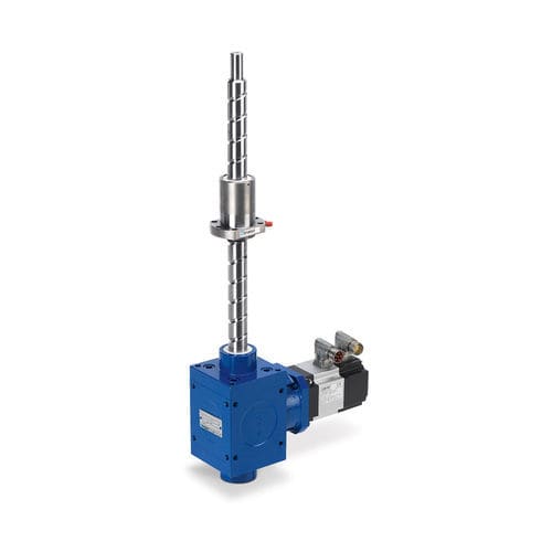 Kugelgewindespindel-Spindelhubgetriebe - HS Series - Linearmech Srl - mit Kegelradgetriebe / Sicherheitsmutter / kubisch