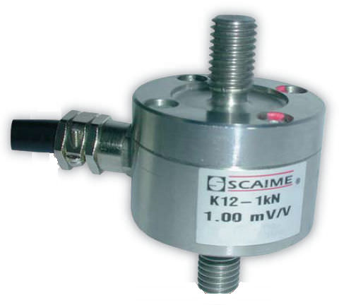Kraftsensor / Zug- und Druckkraft - K12 - SCAIME - Inline / platzsparend / Edelstahl