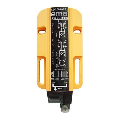 Kapazitiver Näherungssensor - CD0001 - EMA ELECTRONICS LTD. - photoelektrisch / rechteckig / PNP