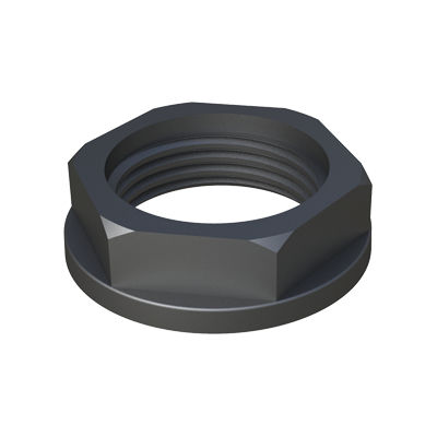 Sechseckige Mutter - PRTU - ISC PLASTIC PARTS - Flansch / flach / Nylon