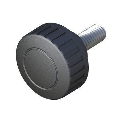 Rändelknopf - LHRB - ISC PLASTIC PARTS - rund / Polyamid / Stahl