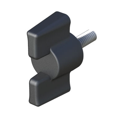 Gewindeknopf - LHMB - ISC PLASTIC PARTS - mit Absperrklappe / Polyamid / Stahl