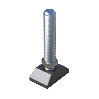 Maschinenfuß - LHVKA - ISC PLASTIC PARTS - Polyamid / aus verzinktem Stahl / regelbar
