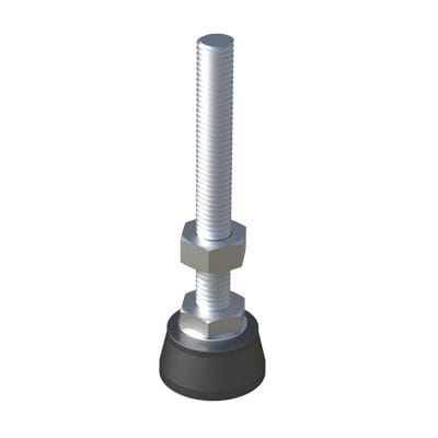 Maschinenfuß - JTPZ - ISC PLASTIC PARTS - Polyamid / Nivellier / für schwere Lasten