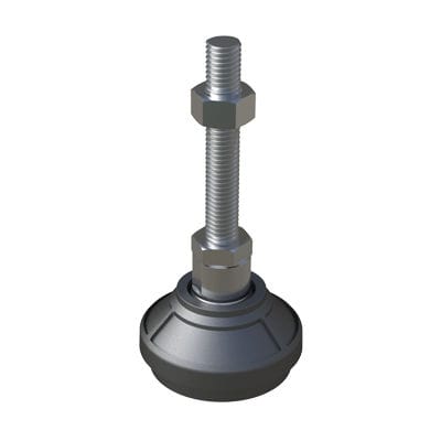Maschinenfuß - JTPW - ISC PLASTIC PARTS - Polyamid / regelbar / für schwere Lasten