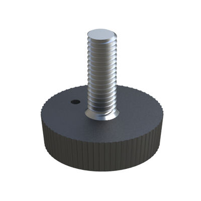 Maschinenfuß - LKR - ISC PLASTIC PARTS - Polyamid / Nylon / regelbar